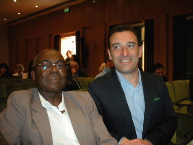 Nella foto: due candidati di Impegno per Siena, Anthony Okpokpo e Maurizio Montigiani