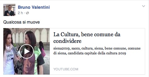 Dal profilo FACEBOOK del Sindaco… Come volevasi dimostrare